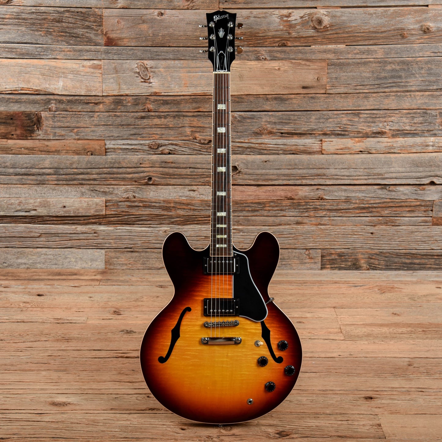 Gibson Memphis ES-335 Figured Sunset Burst 2015 Electric Guitars / Semi-Hollow
