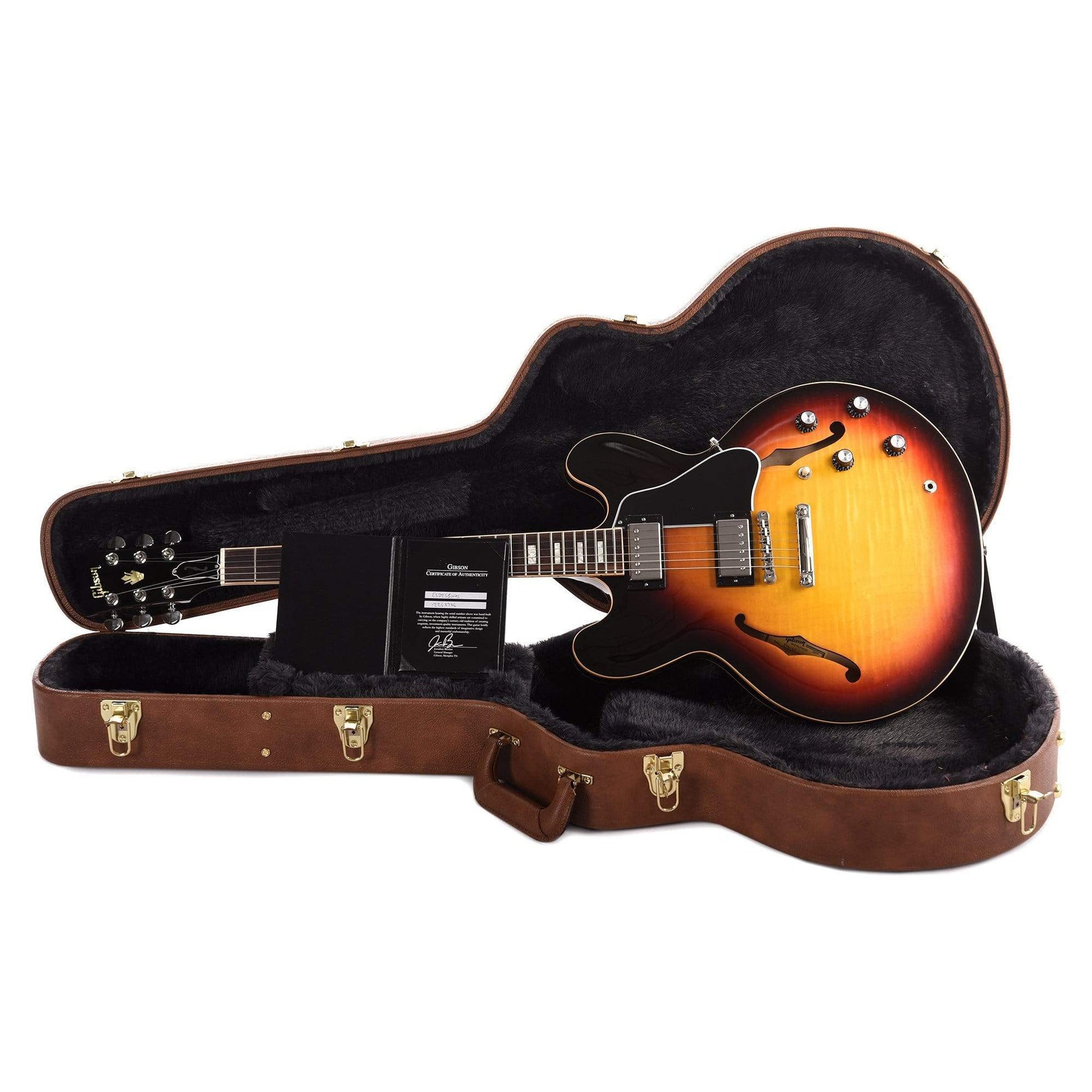Gibson Memphis ES-335 Figured Sunset Burst Electric Guitars / Semi-Hollow