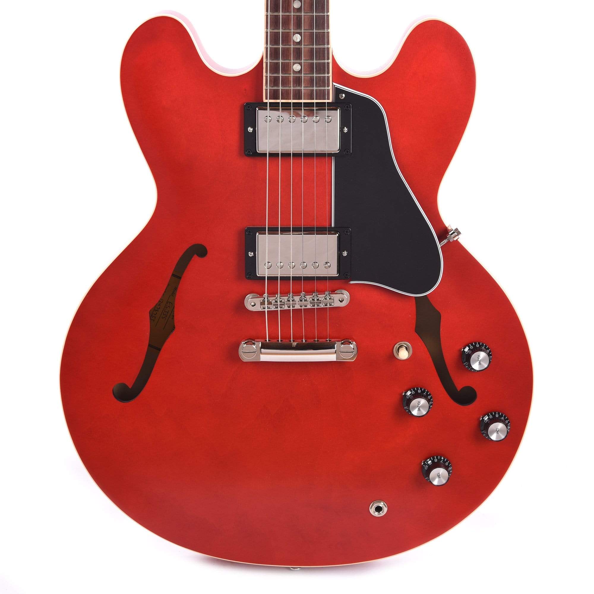 Gibson ES-335 Cherry 2019年（Memphis工場製） Gibson Memphis ES-335 Satin Faded Cherry – Chicago Music Exchange