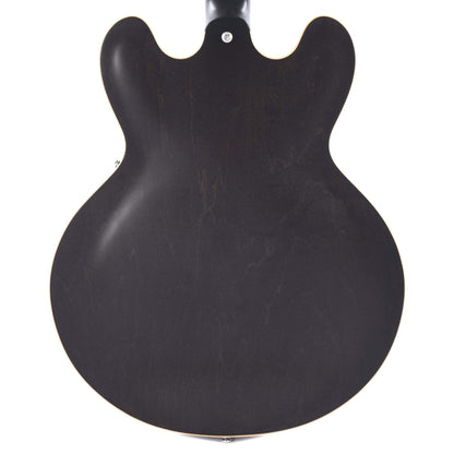 Gibson Memphis ES-335 Satin Trans Black Electric Guitars / Semi-Hollow
