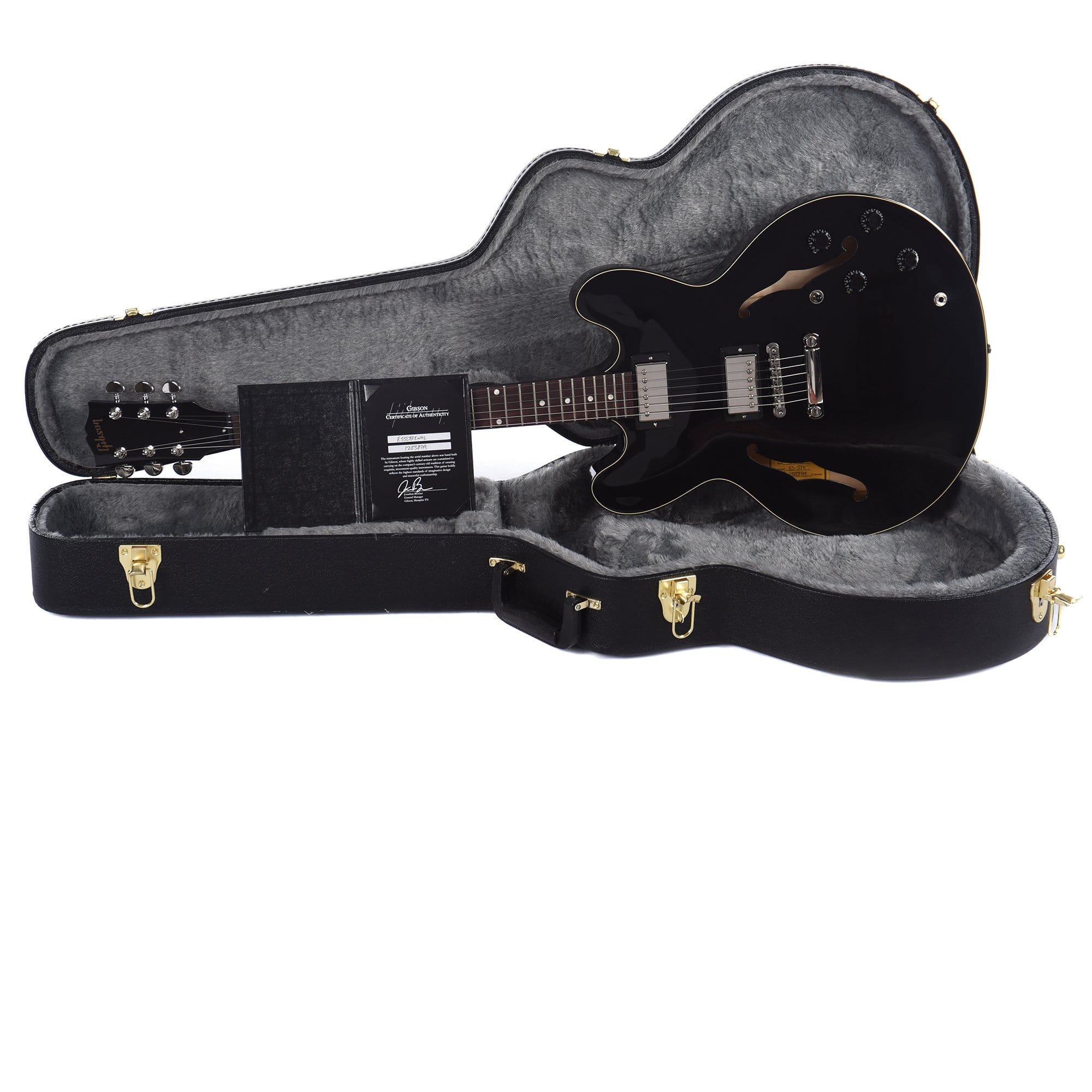Gibson Memphis ES-335 Studio Ebony – Chicago Music Exchange