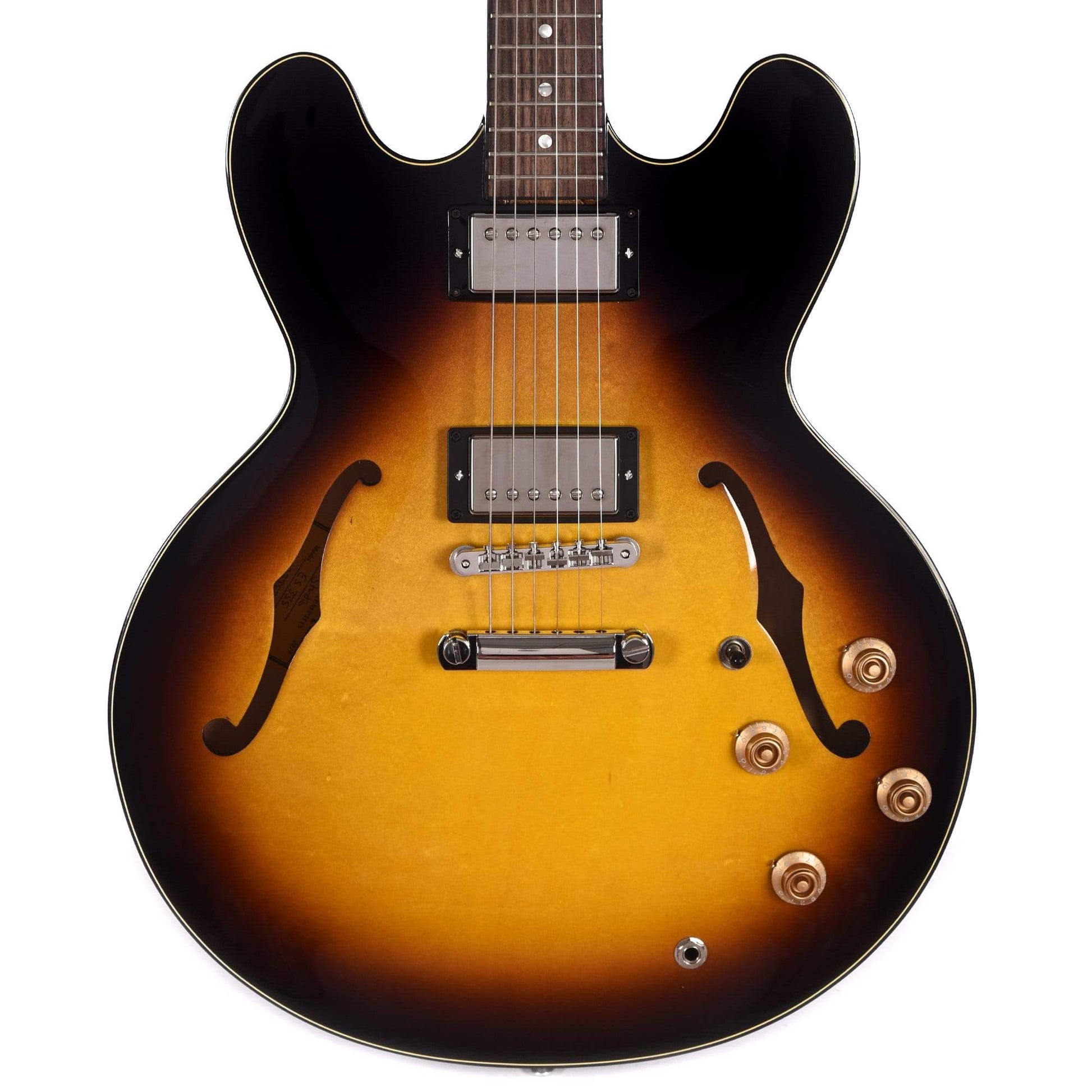 Gibson Memphis ES-335 Studio Vintage Burst Electric Guitars / Semi-Hollow