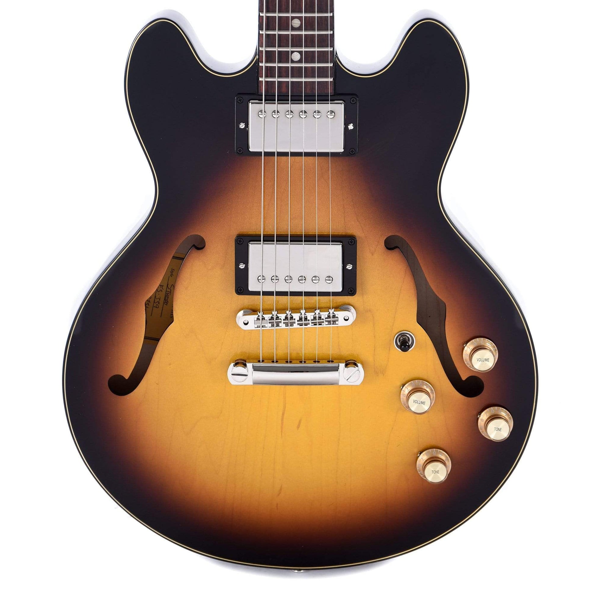 Gibson Memphis ES-339 Studio Vintage Sunburst Electric Guitars / Semi-Hollow