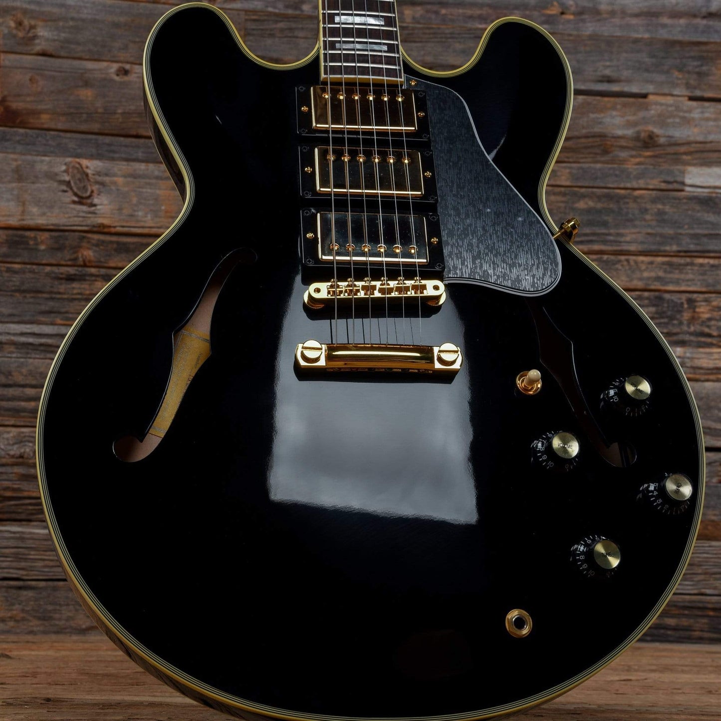 Gibson Memphis ES-355 Black Beauty Ebony Limited Edition Electric Guitars / Semi-Hollow