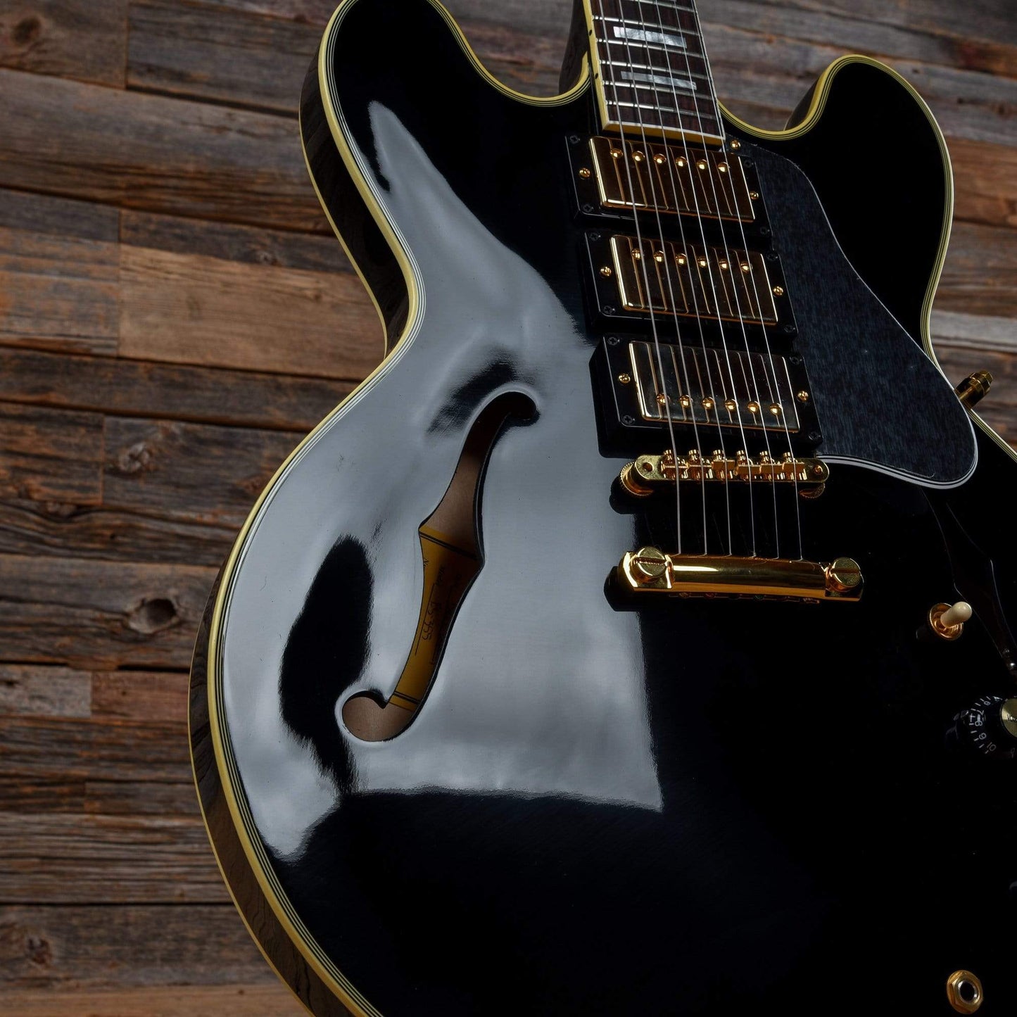 Gibson Memphis ES-355 Black Beauty Ebony Limited Edition Electric Guitars / Semi-Hollow