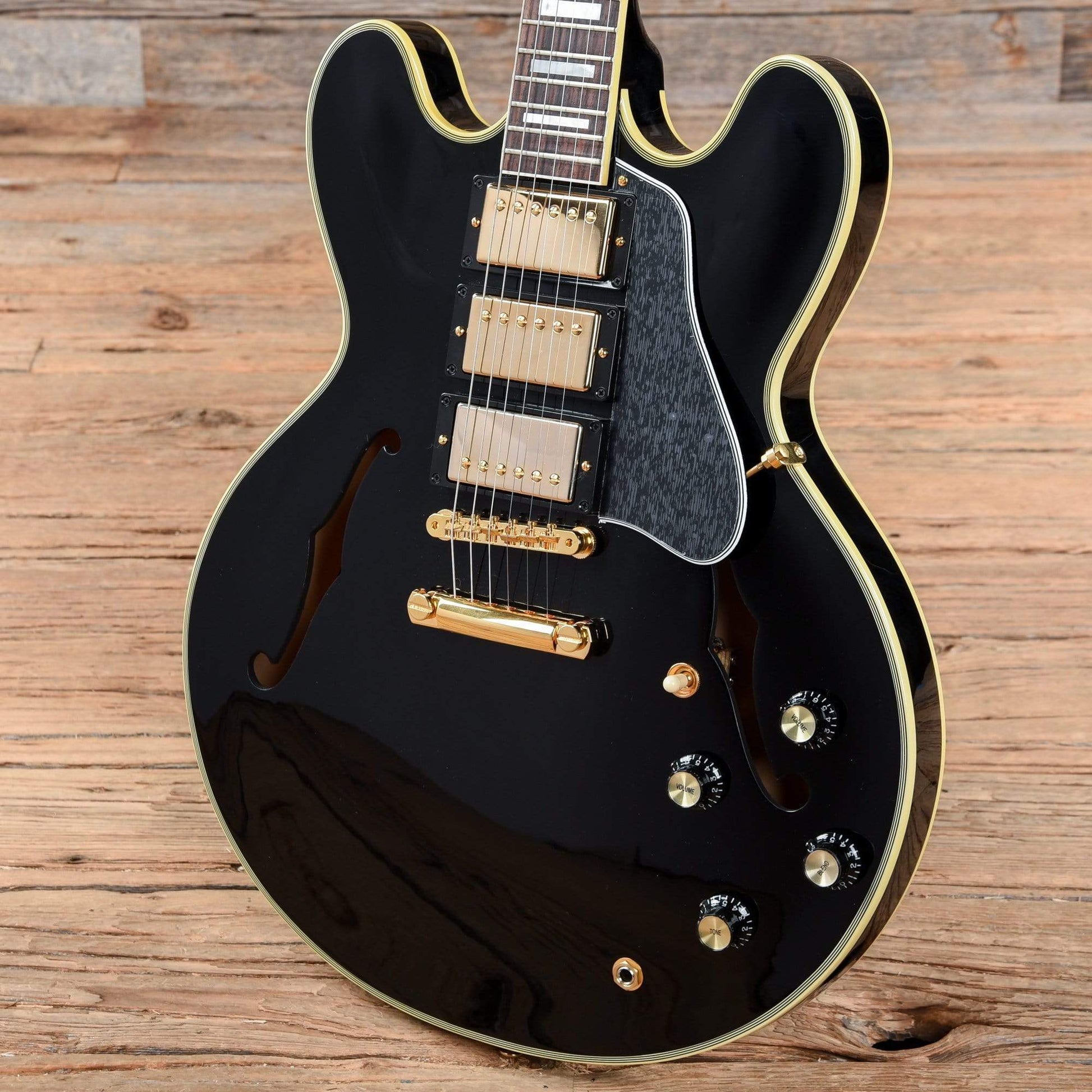 Gibson Memphis ES-355 Black Beauty Ebony Limited Edition Electric Guitars / Semi-Hollow
