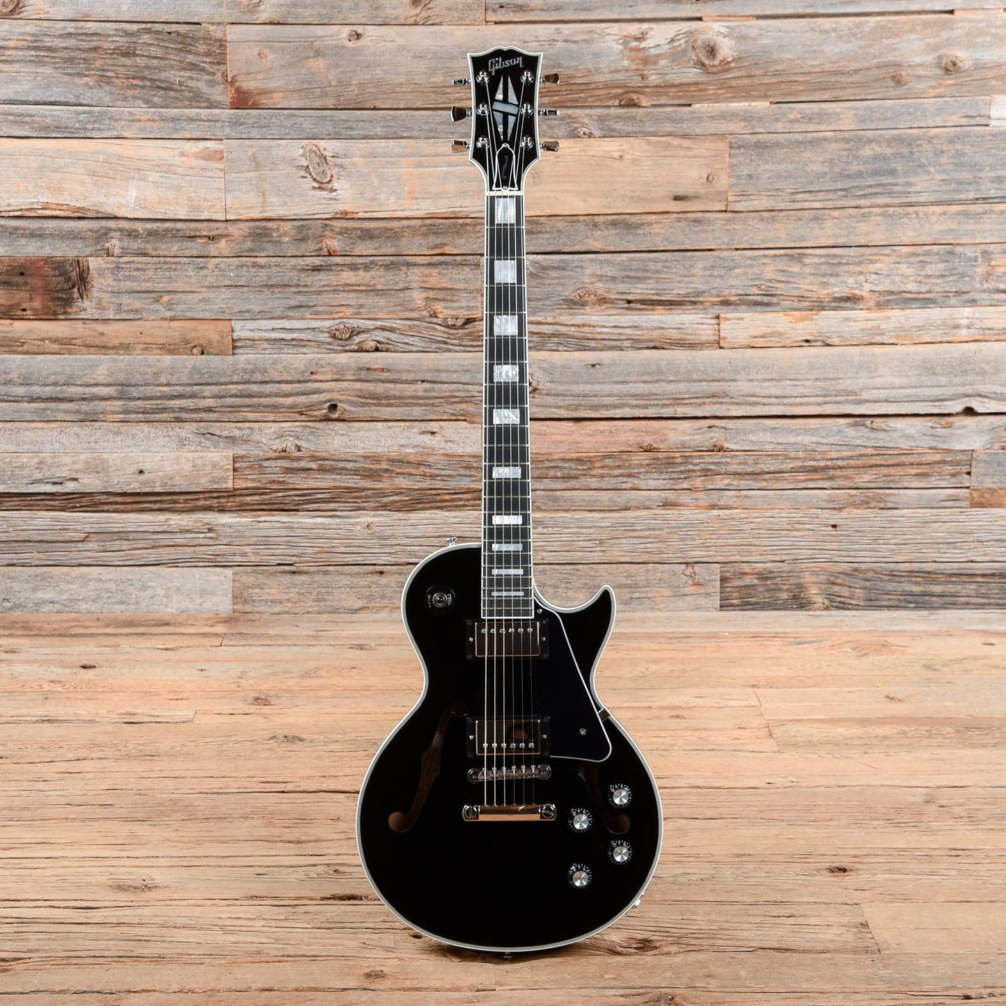 Gibson Memphis ES-Les Paul Black 2015 Electric Guitars / Semi-Hollow