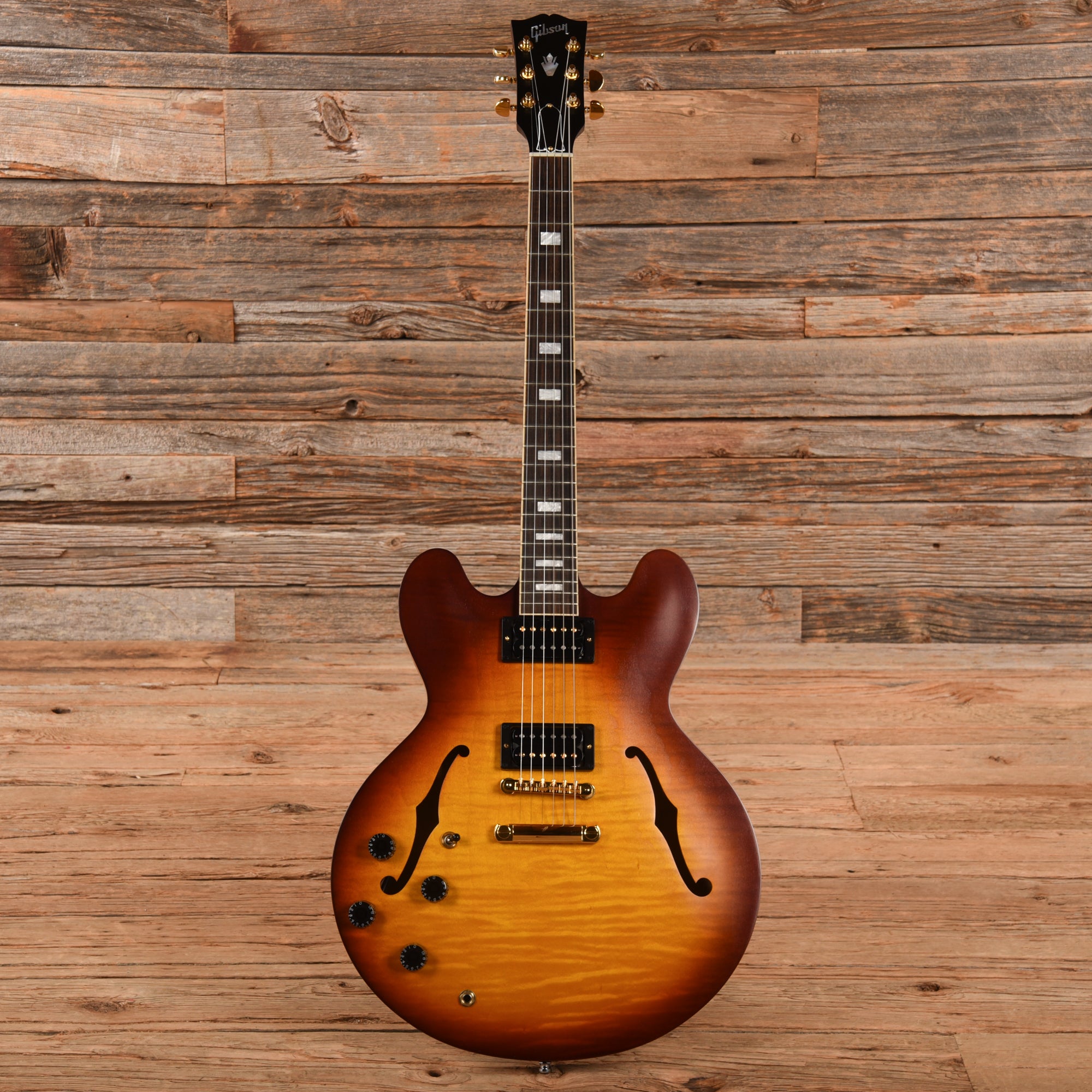 Gibson Mod Collection ES-335 Block Satin Vintage Sunburst 2021 LEFTY Electric Guitars / Semi-Hollow