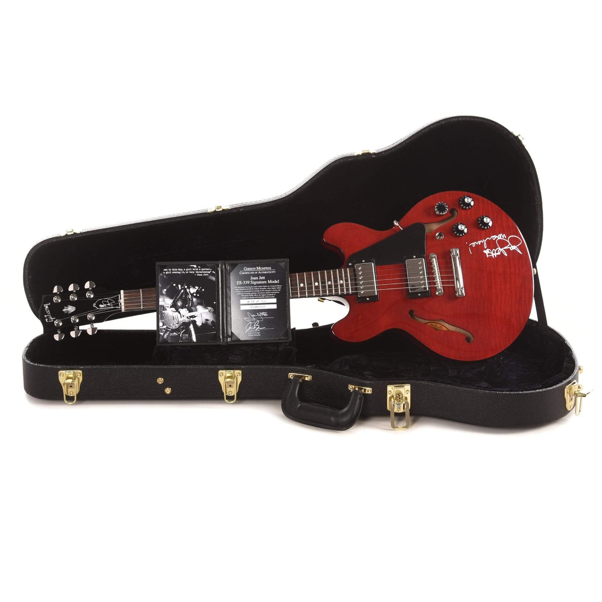 Gibson Signature Joan Jett ES-339 Figured Wine Red SIGNED Electric Guitars / Semi-Hollow