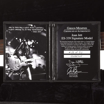 Gibson Signature Joan Jett ES-339 Figured Wine Red SIGNED Electric Guitars / Semi-Hollow