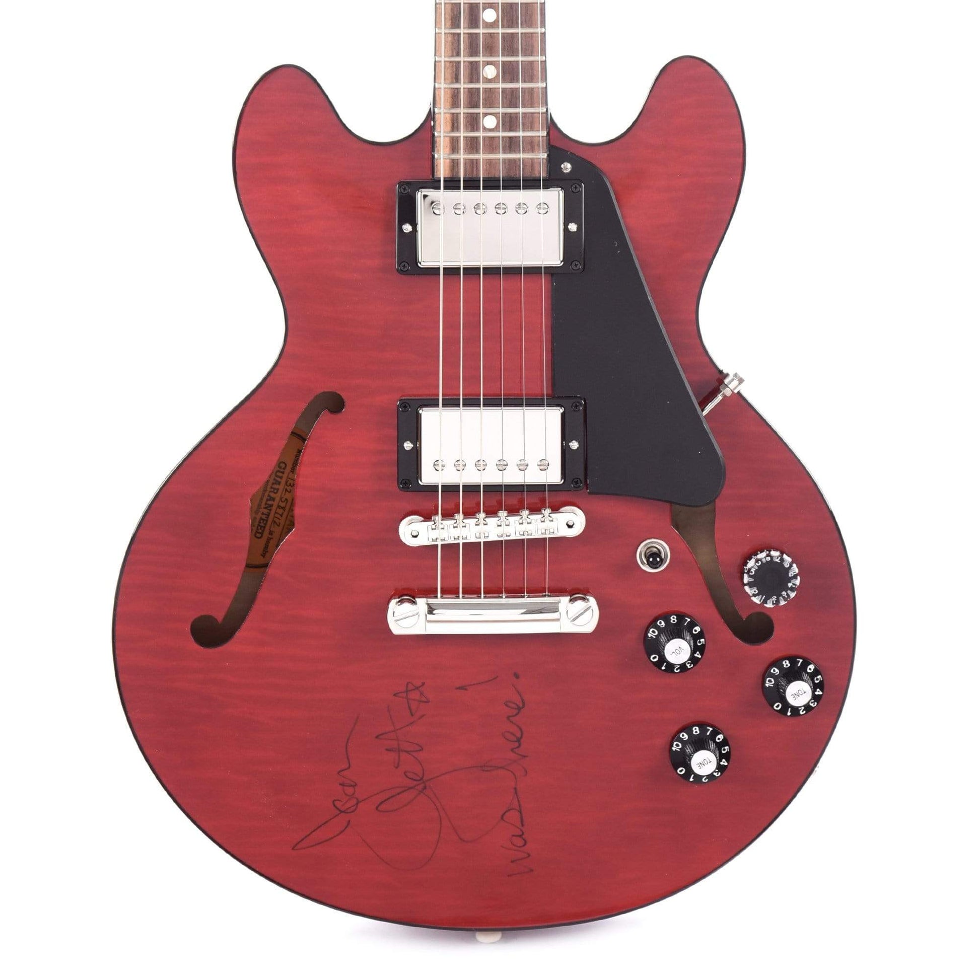 Gibson Signature Joan Jett ES-339 Figured Wine Red SIGNED Electric Guitars / Semi-Hollow