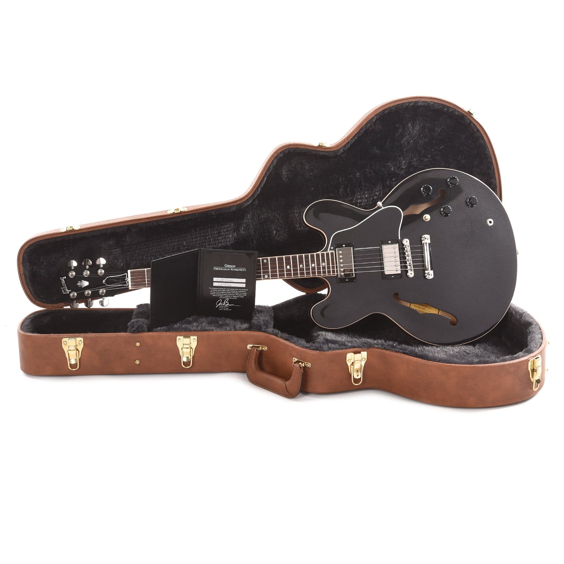 Gibson USA ES-335 Dot Graphite Metallic Electric Guitars / Semi-Hollow