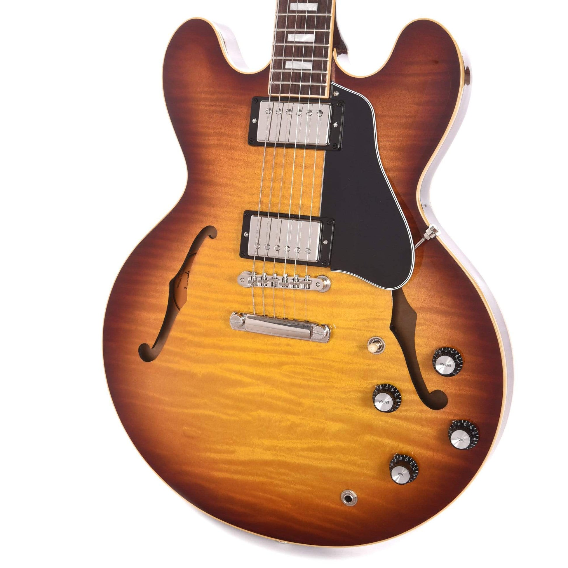Gibson USA ES-335 Figured Iced Tea Electric Guitars / Semi-Hollow