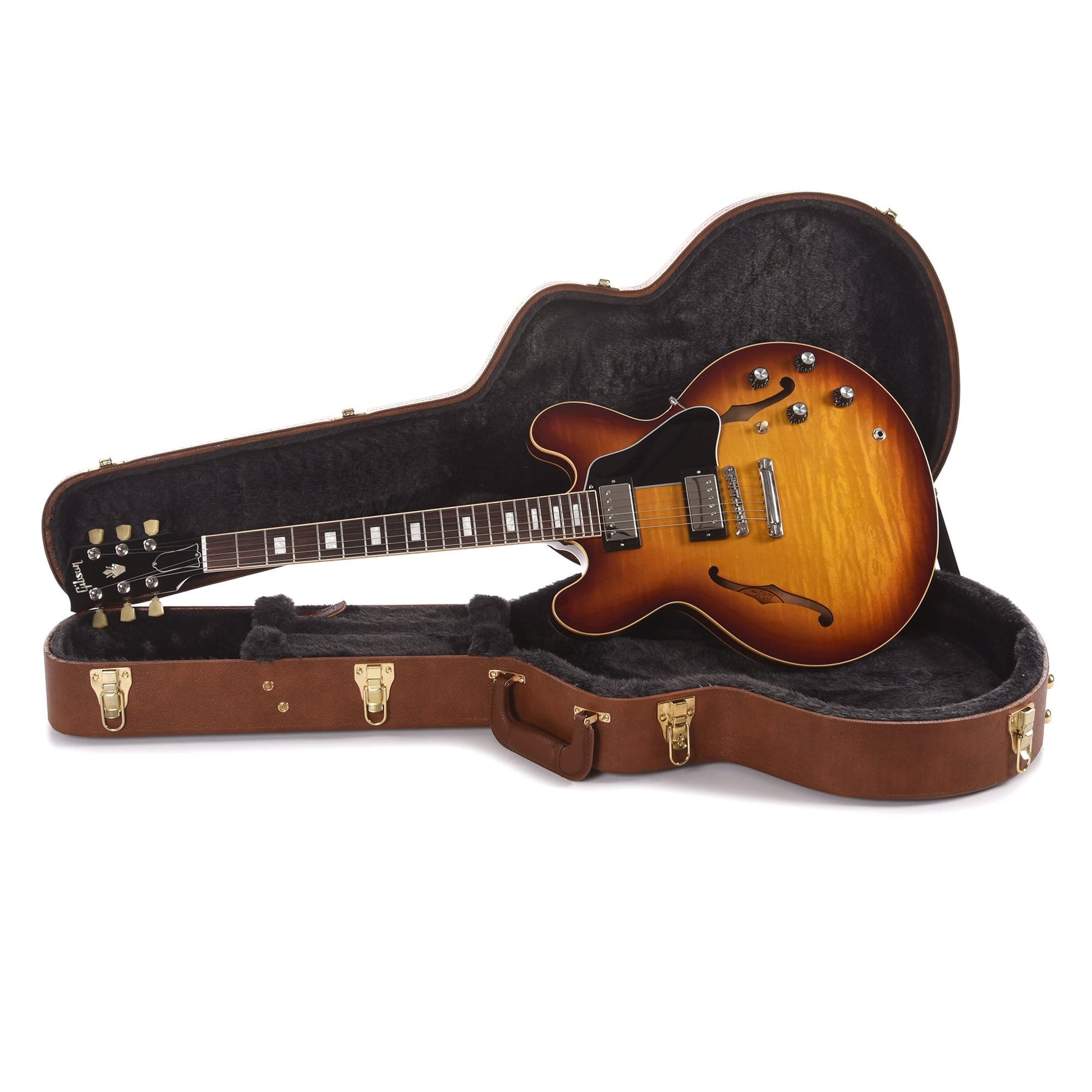 Gibson USA ES-335 Figured Iced Tea Electric Guitars / Semi-Hollow