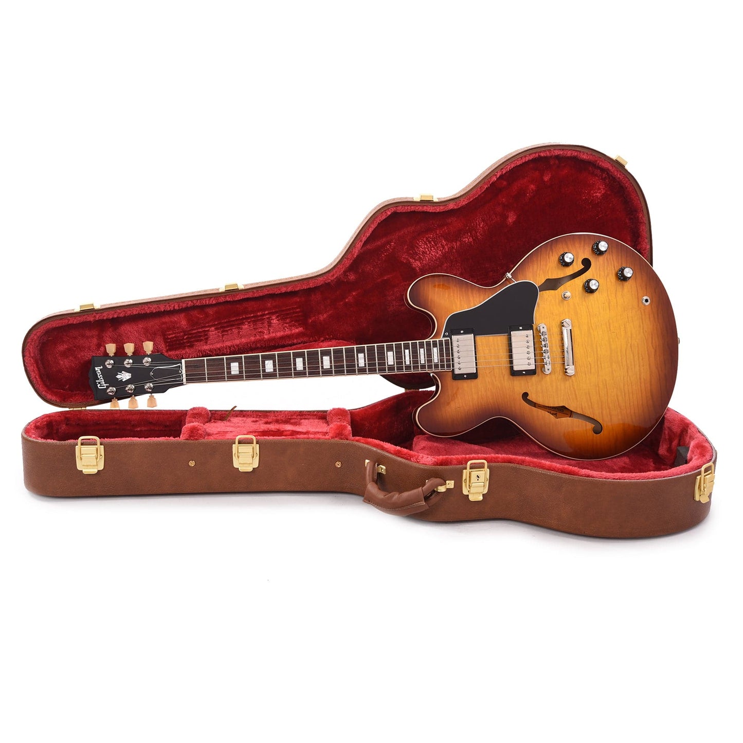 Gibson USA ES-335 Figured Iced Tea Electric Guitars / Semi-Hollow