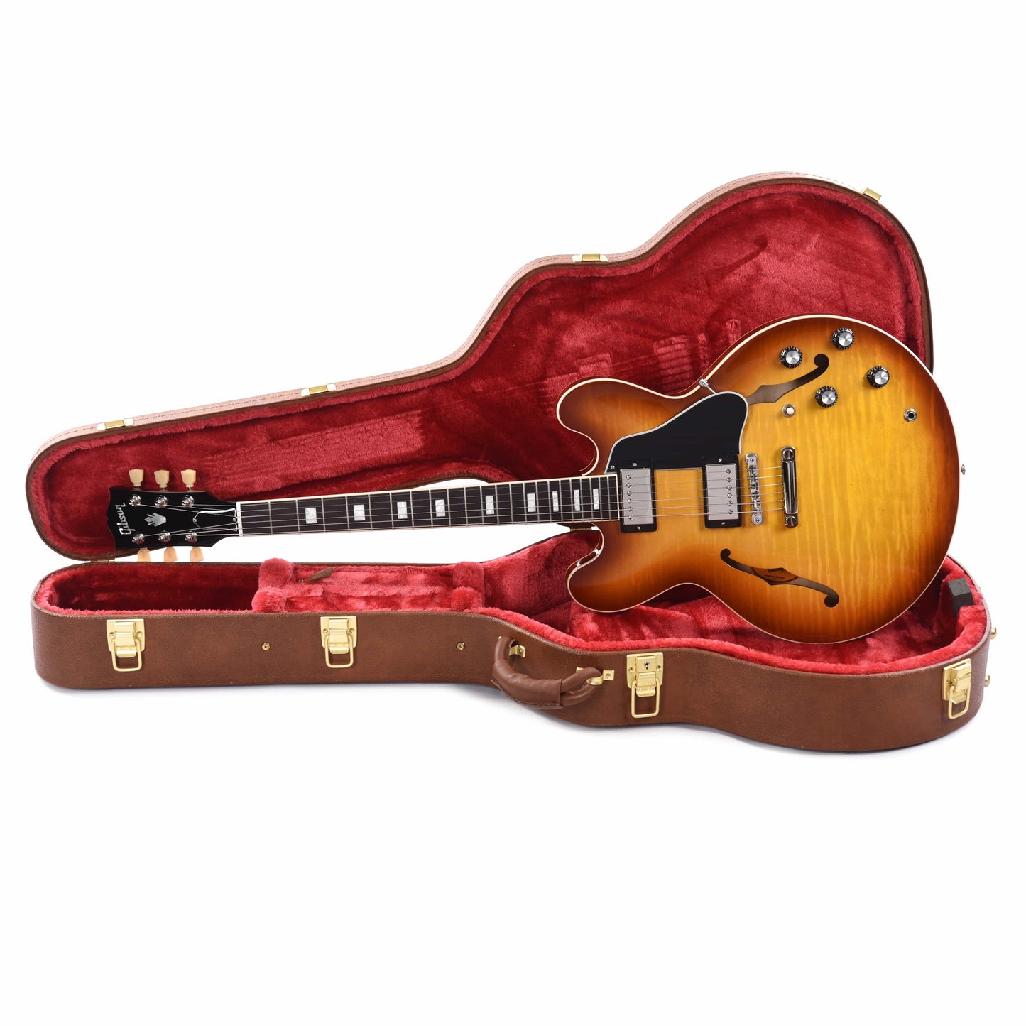 Gibson USA ES-335 Figured Iced Tea Electric Guitars / Semi-Hollow