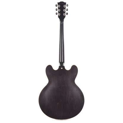 Gibson USA ES-335 Satin Trans Black Electric Guitars / Semi-Hollow