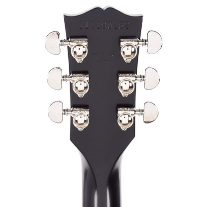 Gibson USA ES-335 Satin Trans Black Electric Guitars / Semi-Hollow