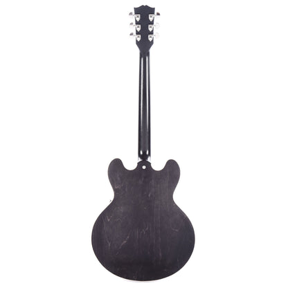 Gibson USA ES-335 Satin Trans Black Electric Guitars / Semi-Hollow