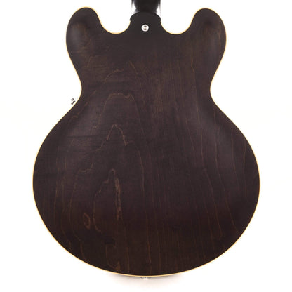 Gibson USA ES-335 Satin Trans Black Electric Guitars / Semi-Hollow