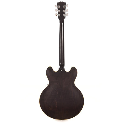 Gibson USA ES-335 Satin Trans Black Electric Guitars / Semi-Hollow