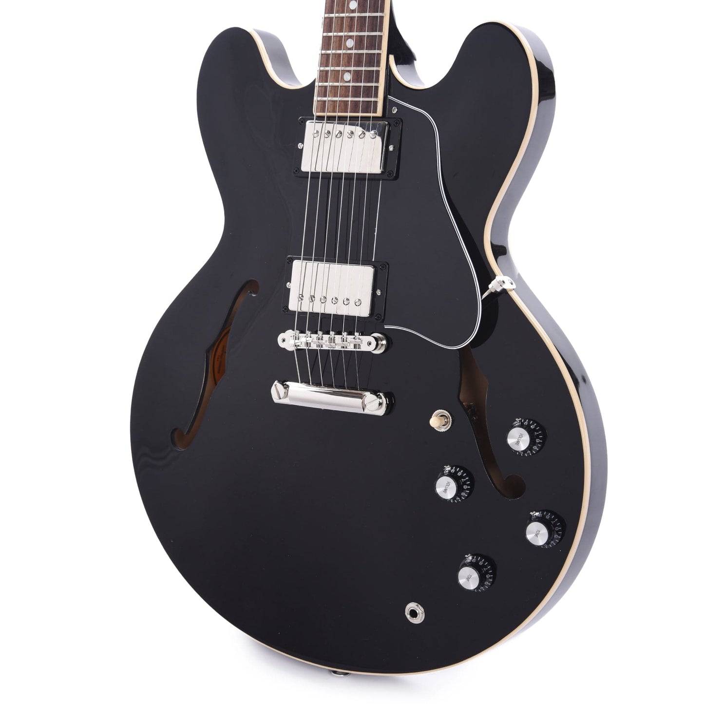 Gibson USA ES-335 Vintage Ebony Electric Guitars / Semi-Hollow