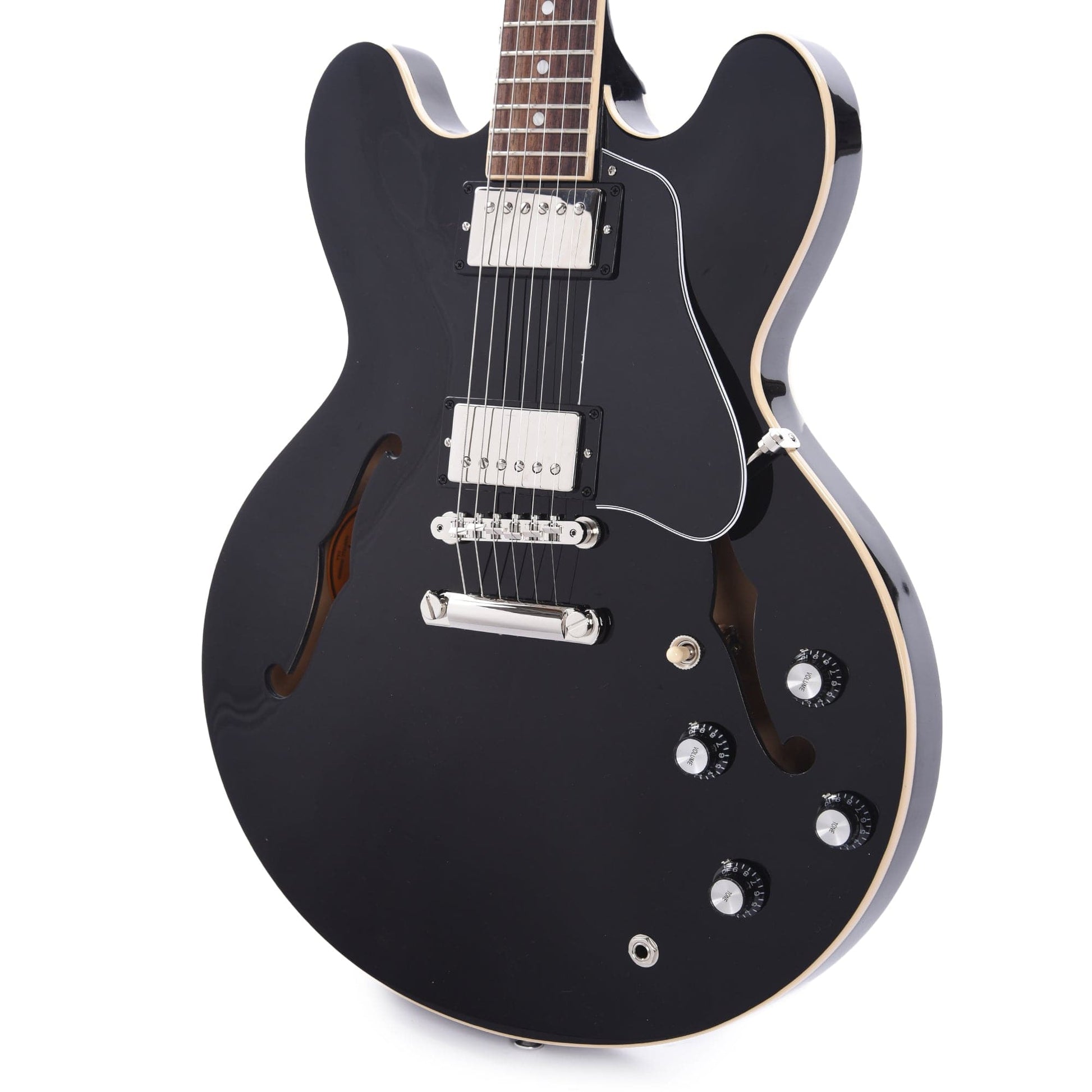 Gibson USA ES-335 Vintage Ebony Electric Guitars / Semi-Hollow