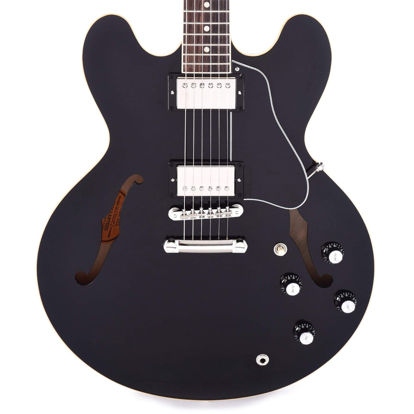 Gibson USA ES-335 Vintage Ebony Electric Guitars / Semi-Hollow