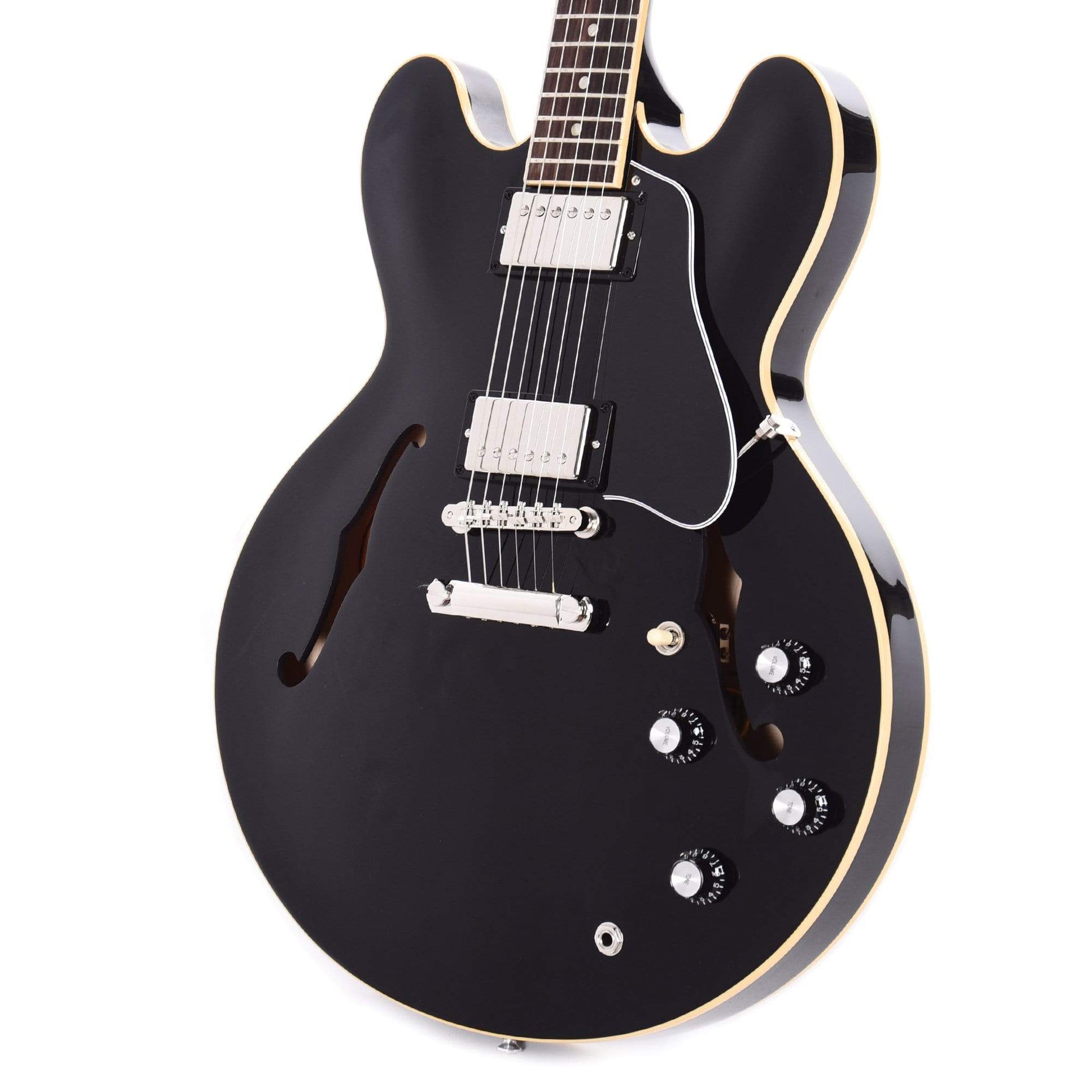 Gibson USA ES-335 Vintage Ebony Electric Guitars / Semi-Hollow