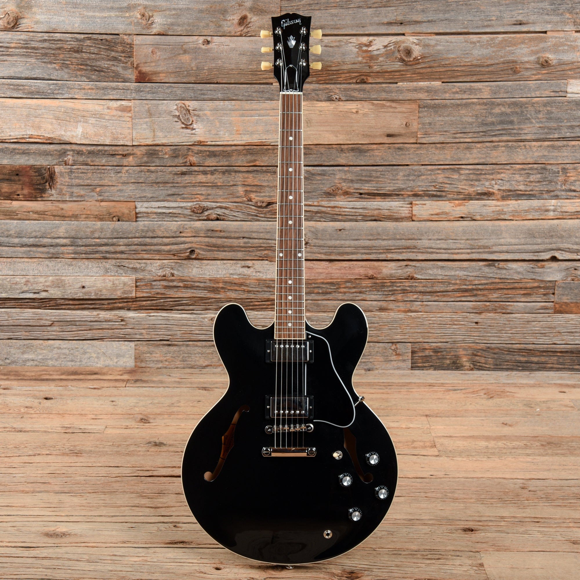 Gibson USA ES-335 Vintage Ebony Electric Guitars / Semi-Hollow