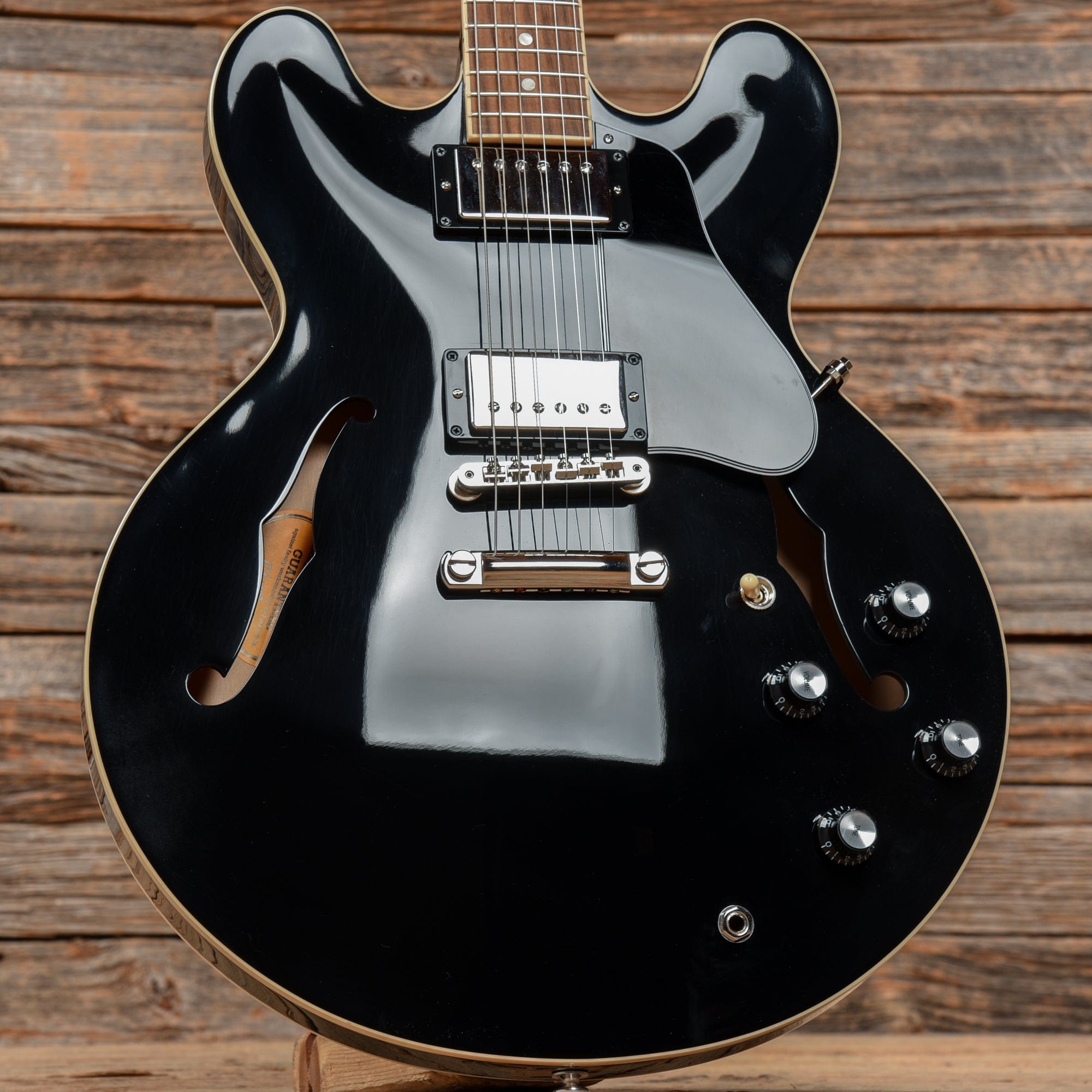 Gibson USA ES-335 Vintage Ebony Electric Guitars / Semi-Hollow