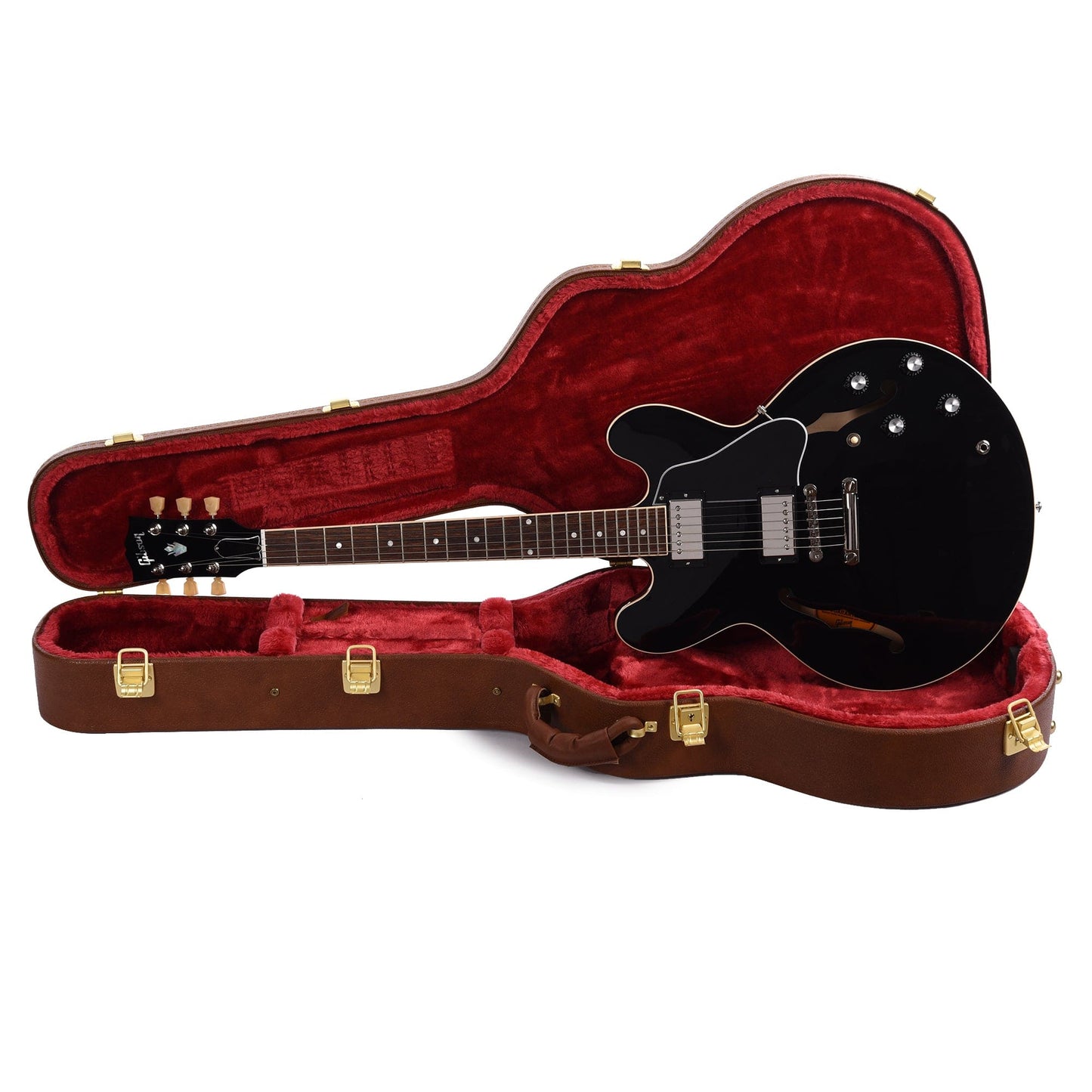 Gibson USA ES-335 Vintage Ebony Electric Guitars / Semi-Hollow