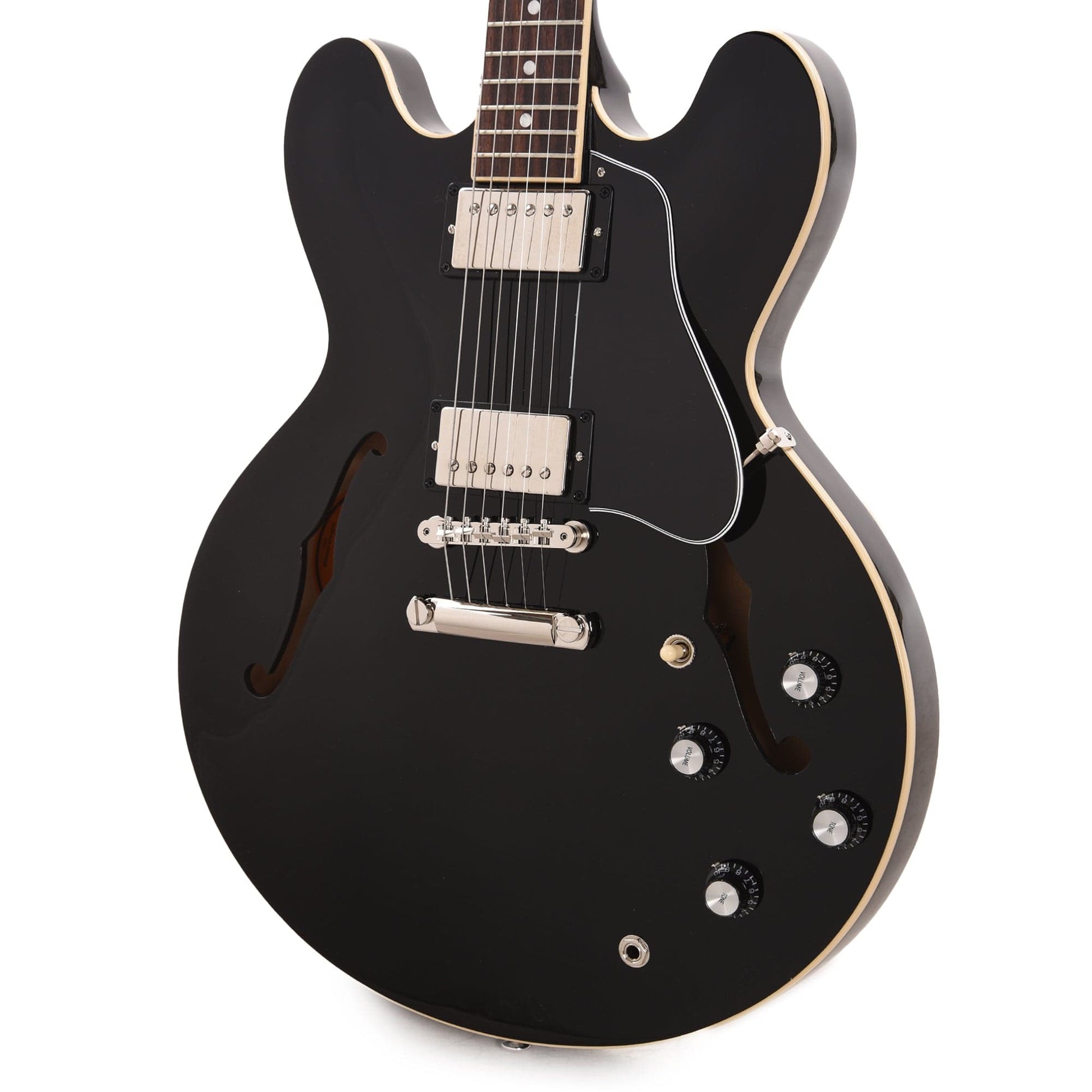 Gibson USA ES-335 Vintage Ebony Electric Guitars / Semi-Hollow