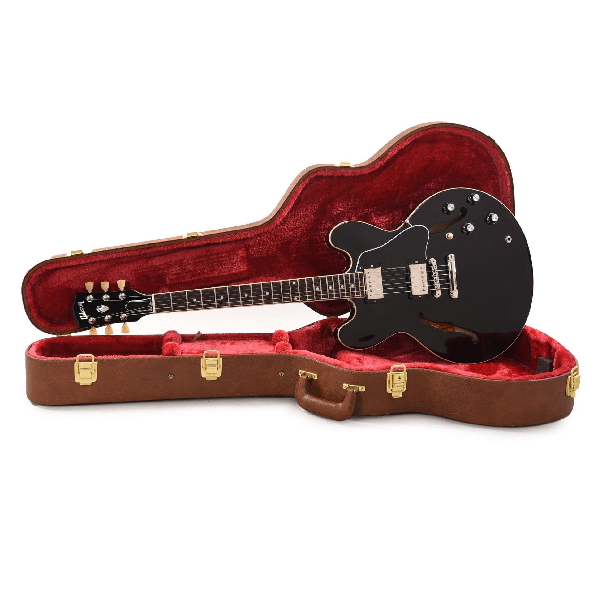 Gibson USA ES-335 Vintage Ebony Electric Guitars / Semi-Hollow