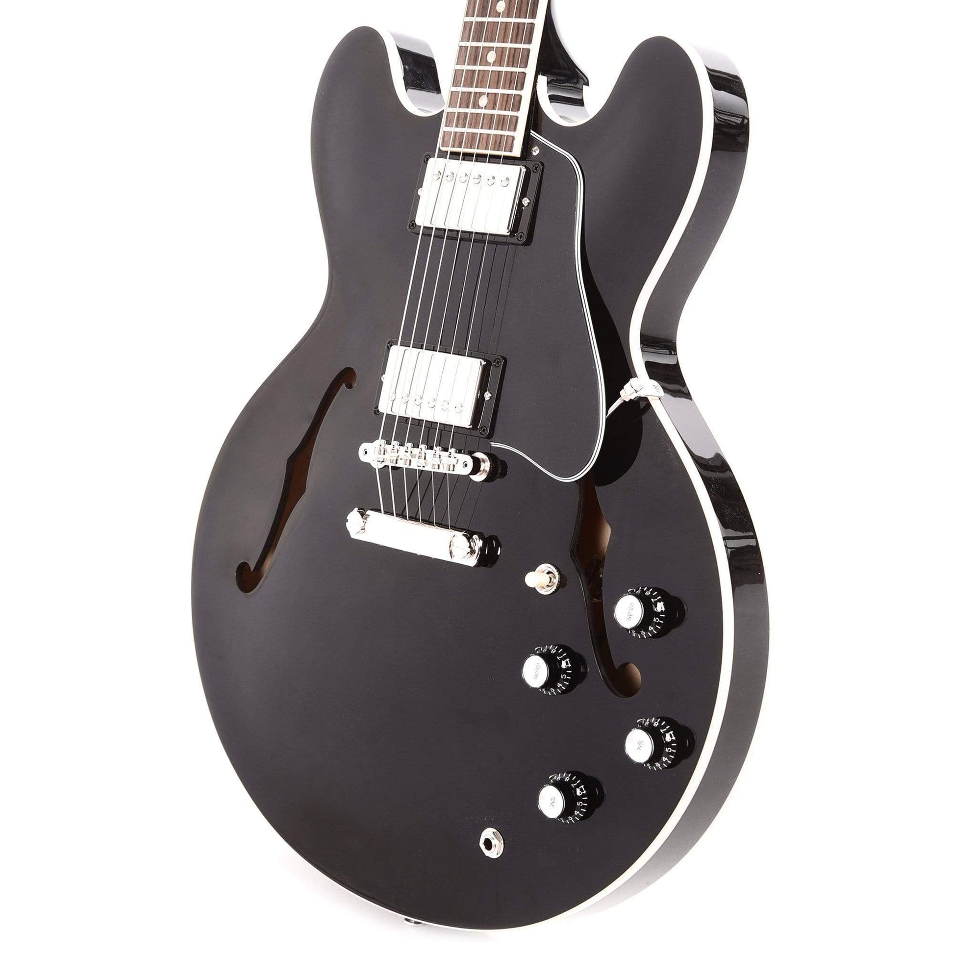 Gibson USA ES-335 Vintage Ebony Electric Guitars / Semi-Hollow