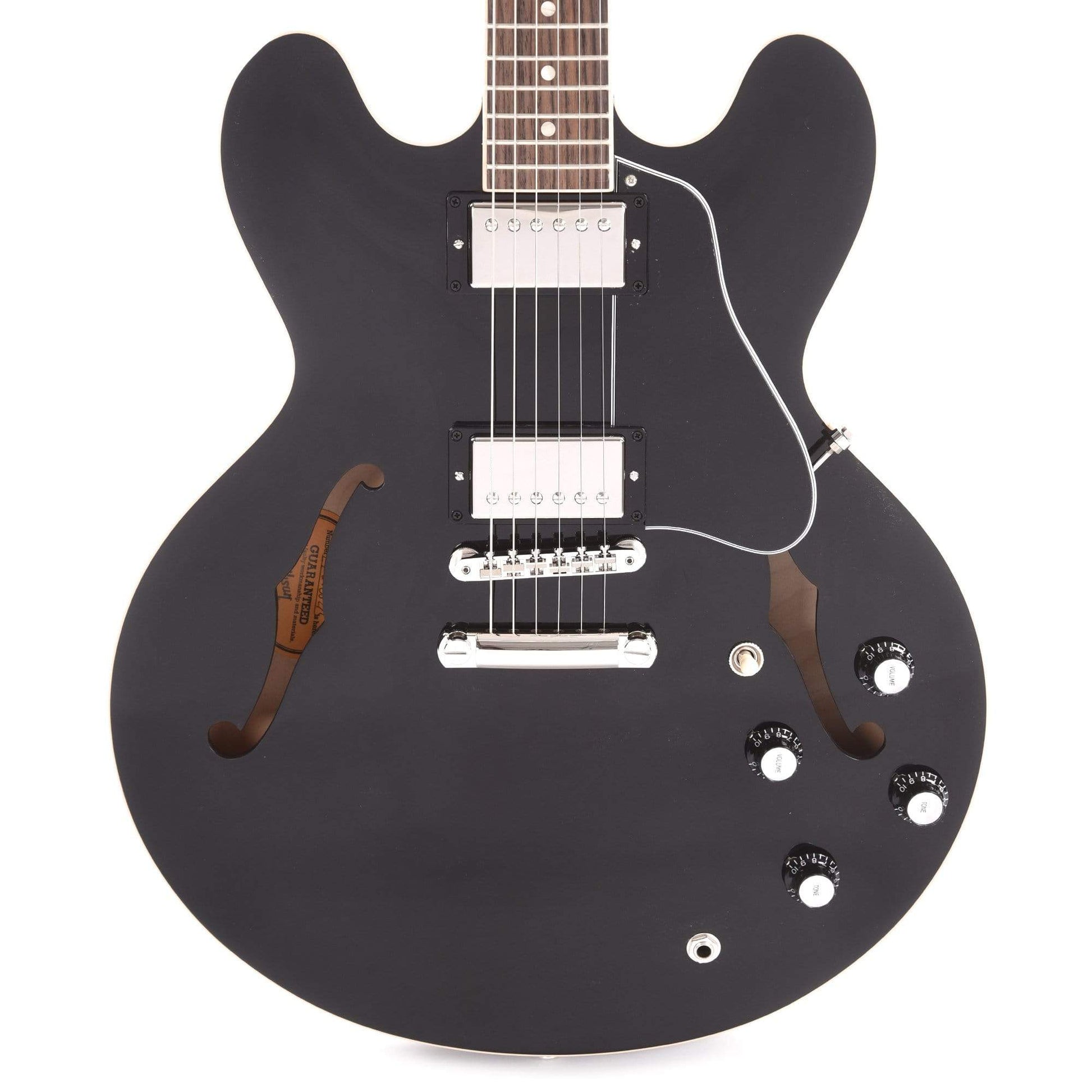 Gibson USA ES-335 Vintage Ebony Electric Guitars / Semi-Hollow