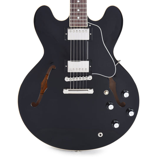Gibson USA ES-335 Vintage Ebony Electric Guitars / Semi-Hollow