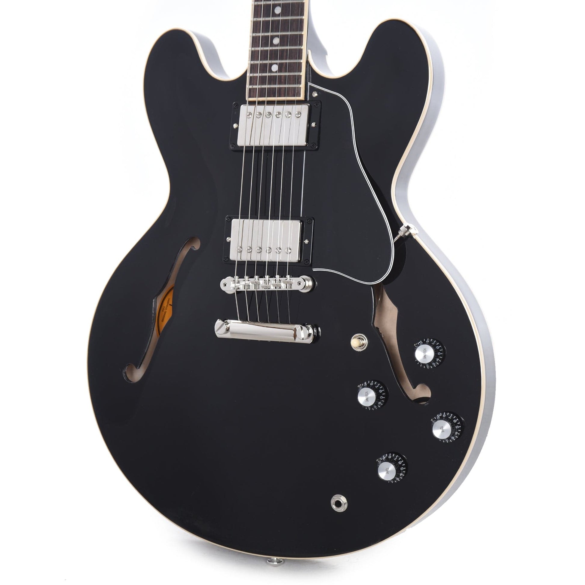 Gibson USA ES-335 Vintage Ebony Electric Guitars / Semi-Hollow