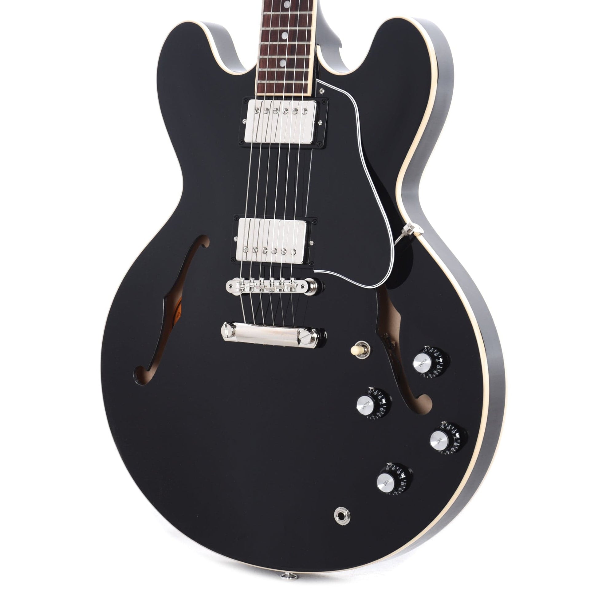 Gibson USA ES-335 Vintage Ebony Electric Guitars / Semi-Hollow