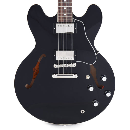 Gibson USA ES-335 Vintage Ebony Electric Guitars / Semi-Hollow