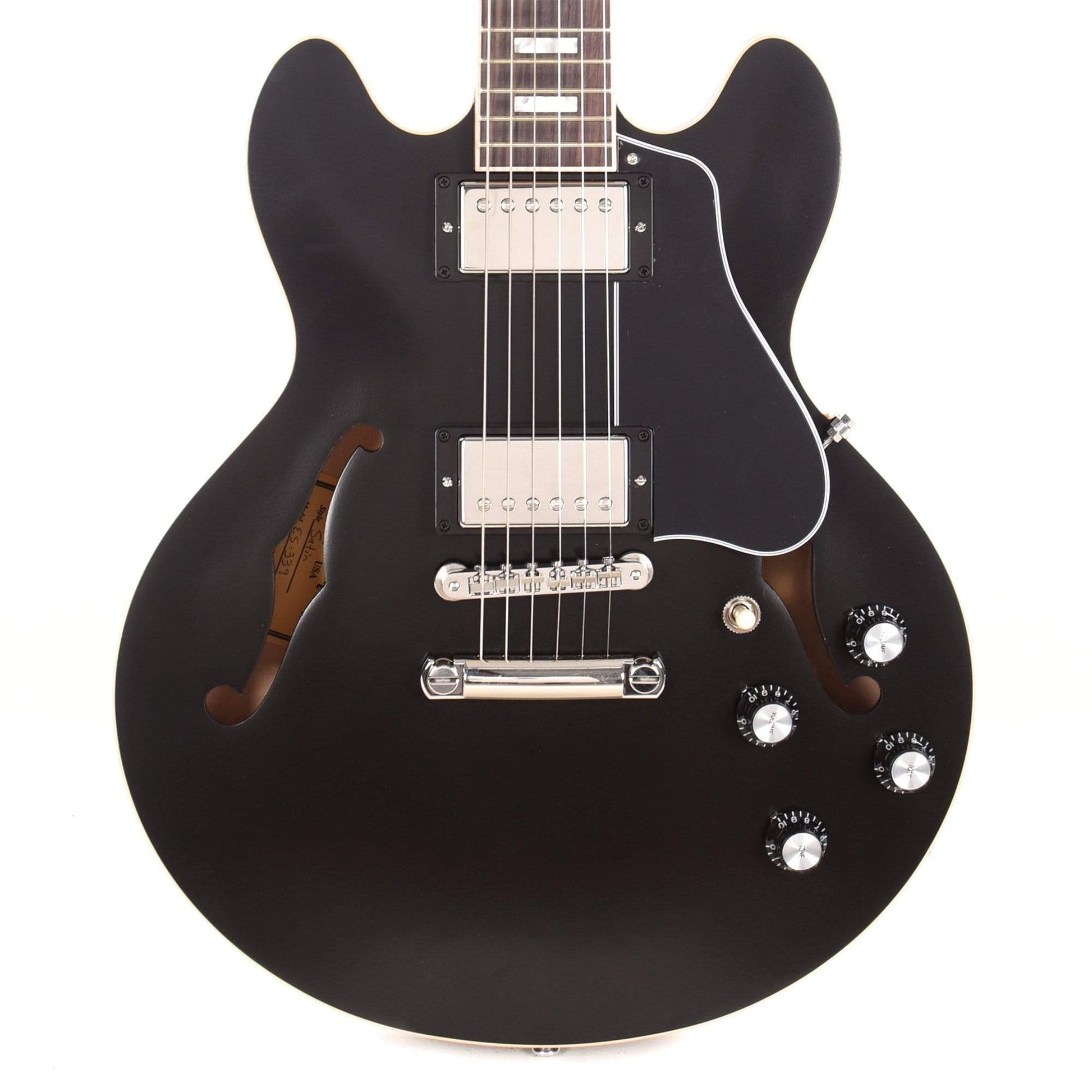 Gibson USA ES-339 Satin Ebony Electric Guitars / Semi-Hollow