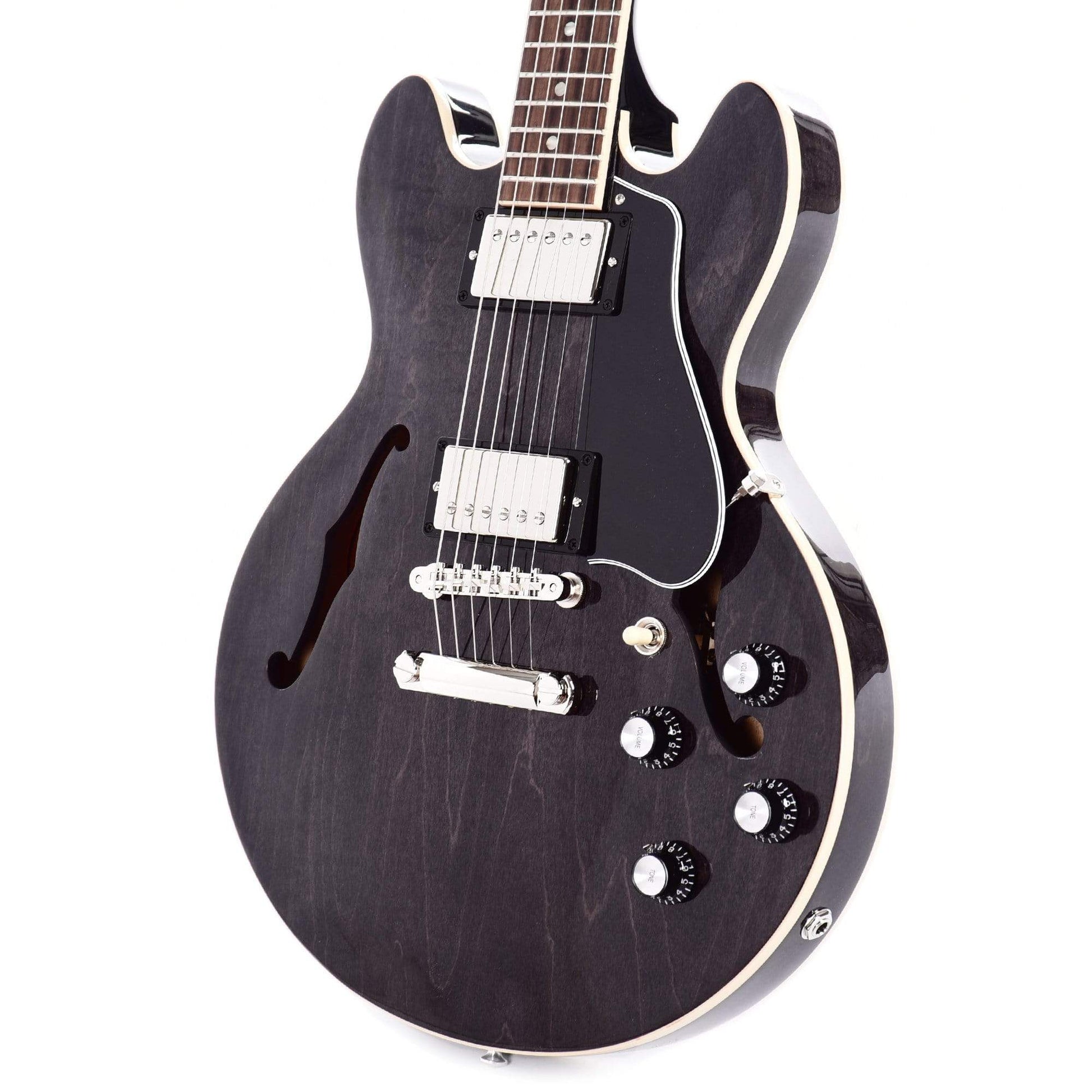 Gibson USA ES-339 Trans Ebony Electric Guitars / Semi-Hollow