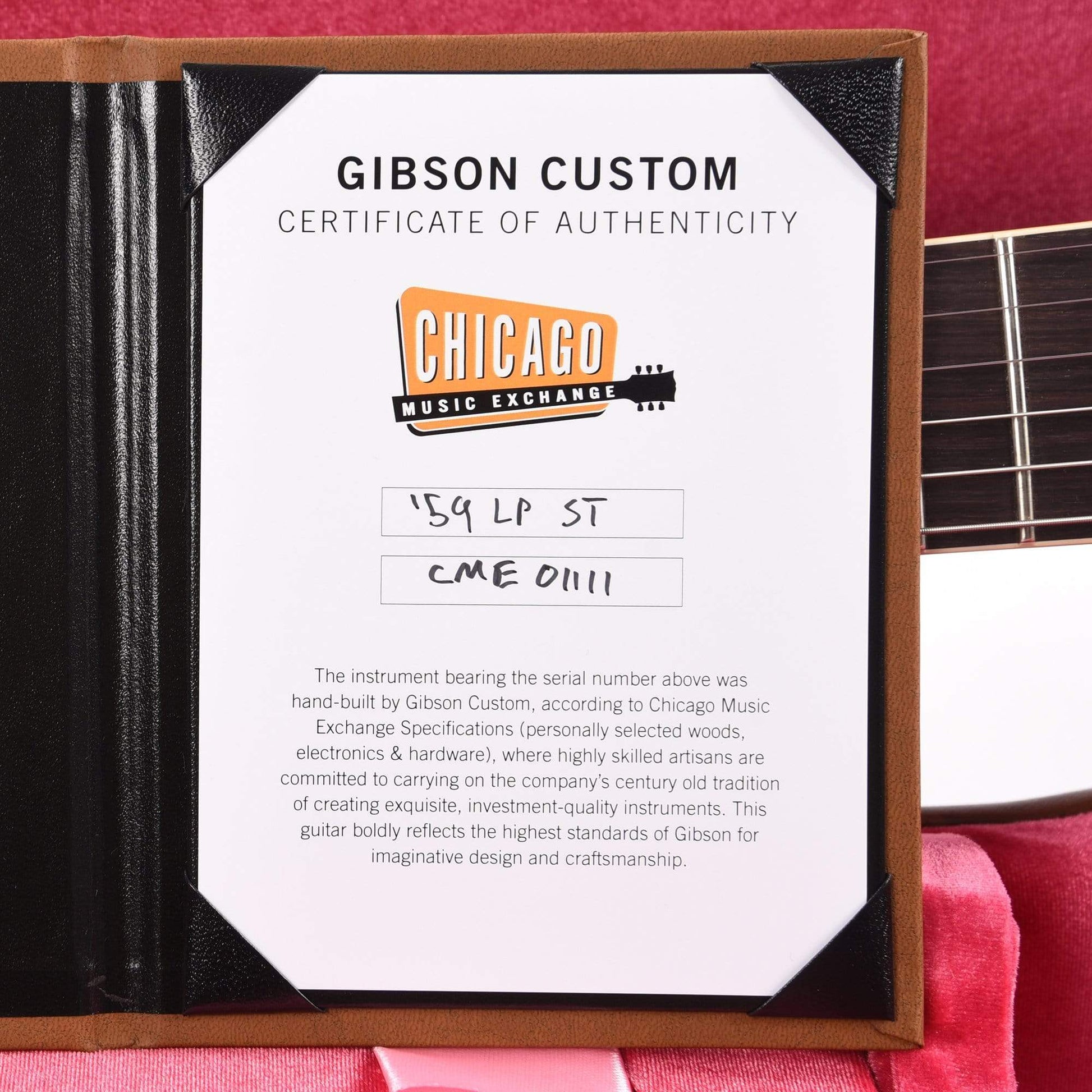 Custom Shop 1959 Les Paul Standard "CME Spec" Electric Guitars / Solid Body