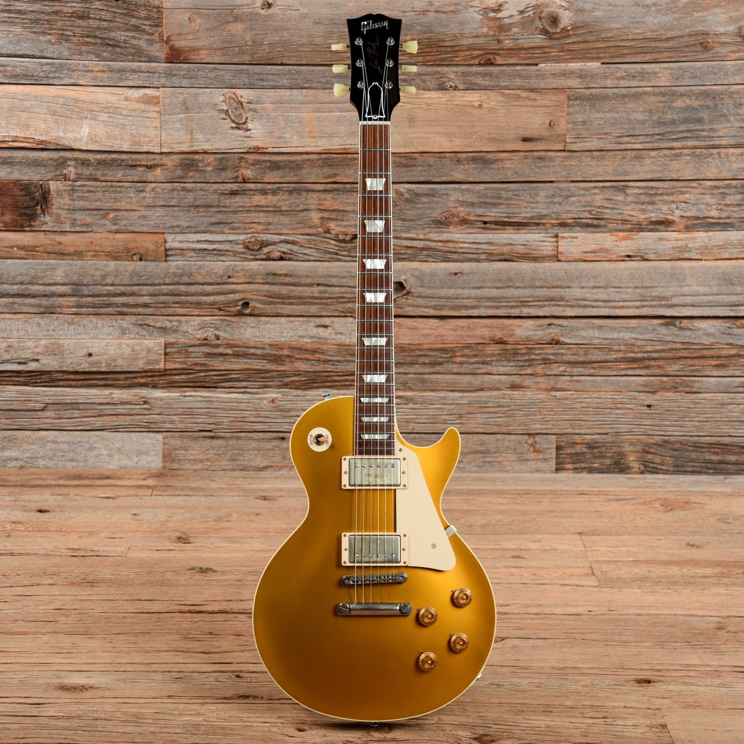 Gibson 1957 Les Paul VOS Reissue Gold Top Dark Back VOS Goldtop 2016 Electric Guitars / Solid Body