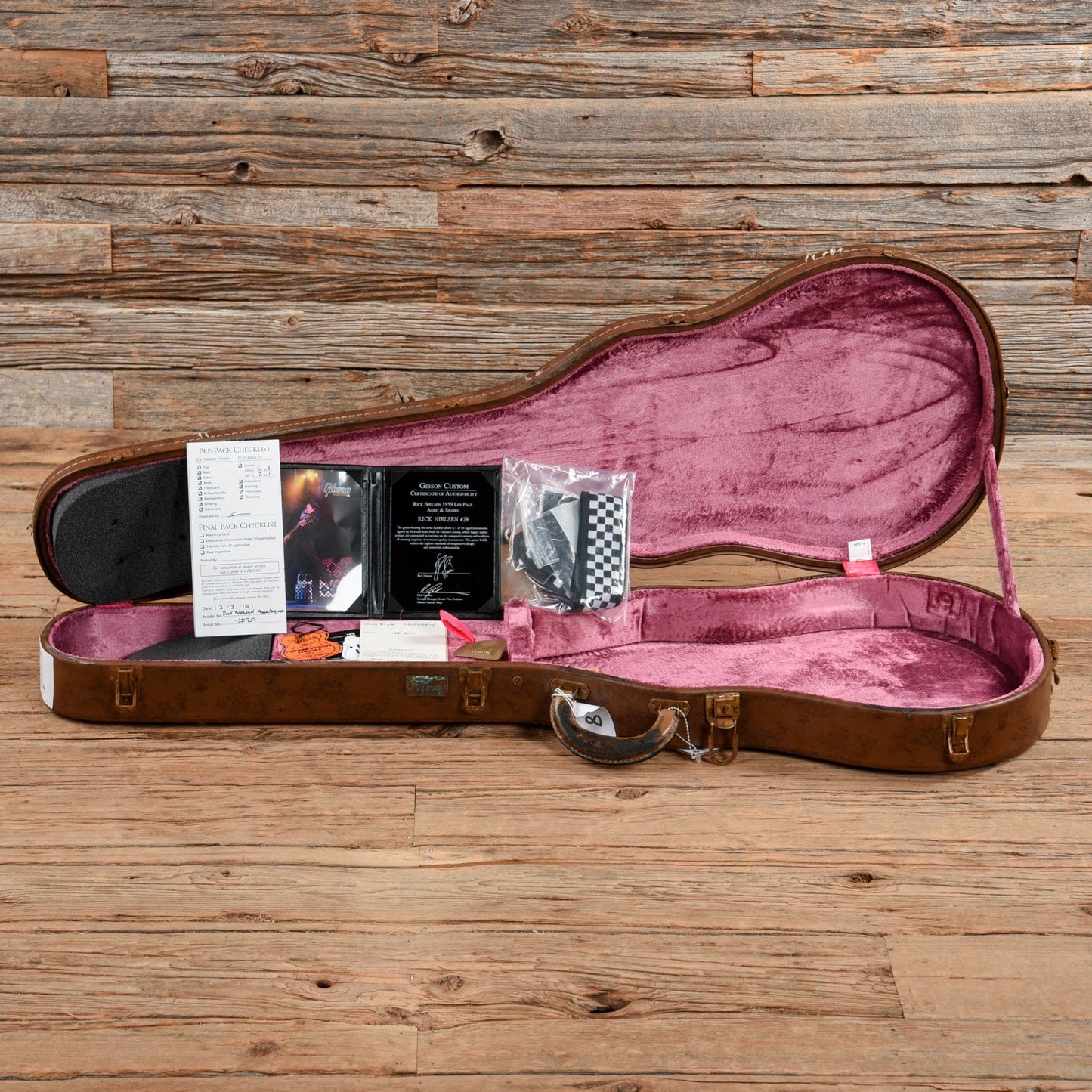 Gibson '59 Les Paul Standard Rick Nielsen Signature Aged and Signed #29 Sunburst 2016 Electric Guitars / Solid Body