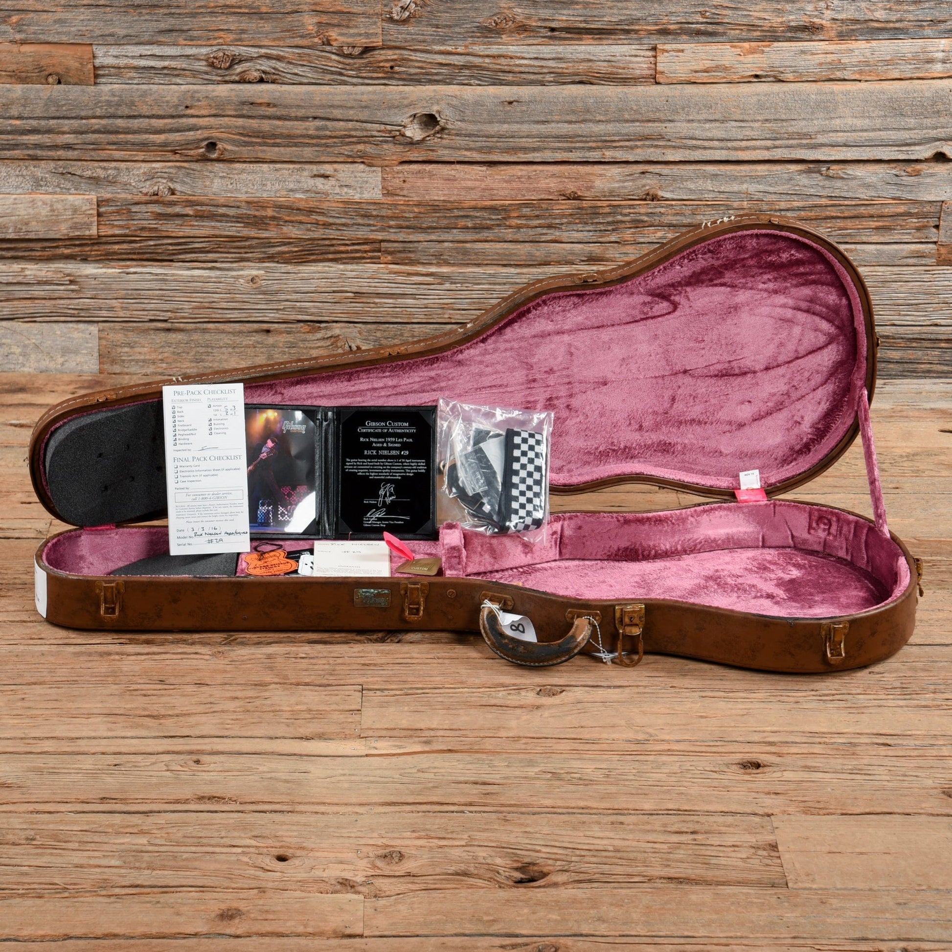 Gibson '59 Les Paul Standard Rick Nielsen Signature Aged and Signed #29 Sunburst 2016 Electric Guitars / Solid Body