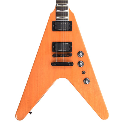 Gibson Artist Dave Mustaine Signature Flying V EXP Antique Natural Electric Guitars / Solid Body