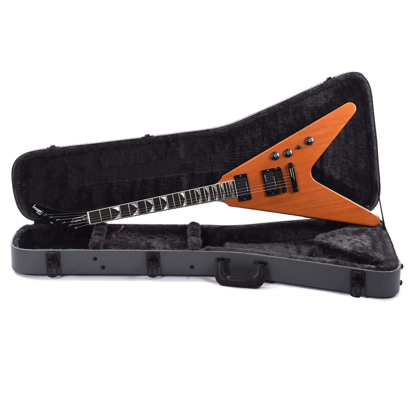 Gibson Artist Dave Mustaine Signature Flying V EXP Antique Natural Electric Guitars / Solid Body