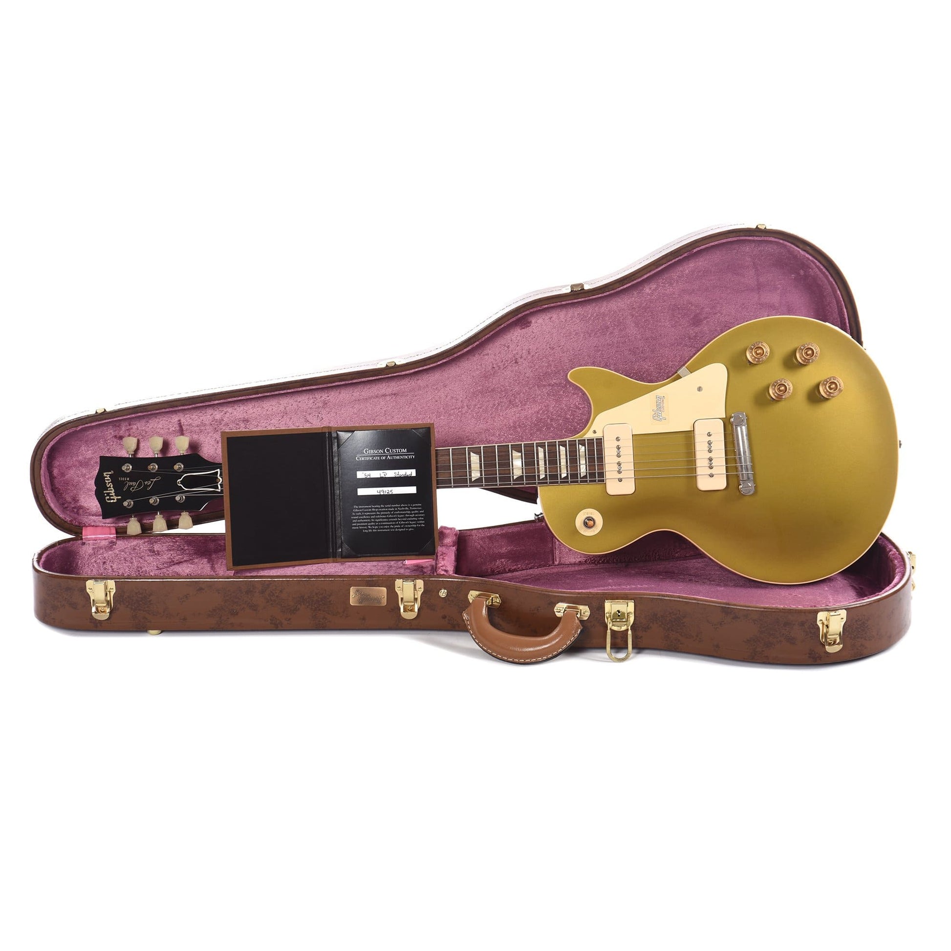 Gibson Custom 1954 Les Paul Goldtop Darkback VOS M2M Electric Guitars / Solid Body