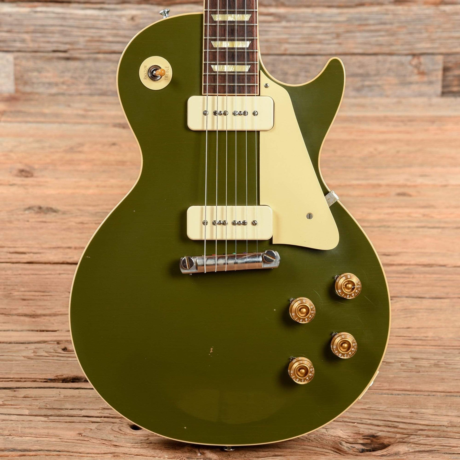Gibson Custom 1954 Les Paul M2M Lightly Aged Olive Drab 2019 Electric Guitars / Solid Body
